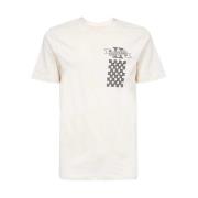 Ribbet Crew-neck T-shirt med Print