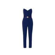 Flydende Crêpe Jumpsuit med Stor Bue