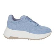 Sneakers i denimstof med memory foam