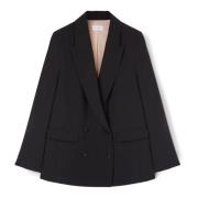 Oversize dobbeltradet blazer