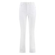 Straight-leg jeans med metal detaljer