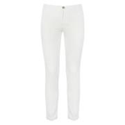 Slim Fit Hvide Chino Bukser