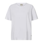 Hvid Basic Tee Top