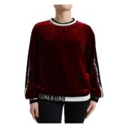 Bordeaux Silkeblanding Elegant Sweater