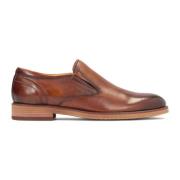 Herre slip-on brune læder-casualsko