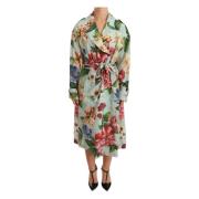 Silkeblomst Trenchcoat Wrap Jakke