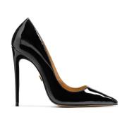 Elegante Lakerede Sorte Pumps