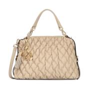 Elegant Beige Quilted Taske