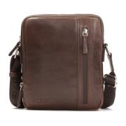 Brun læder crossbody taske