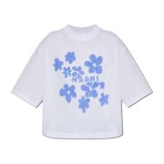 T-shirt med blomstermotiv