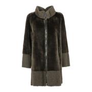 Stilfuld Faux Shearling Jakke