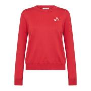 Valentinasz Pullover Strik Flame Scarlet