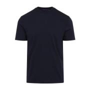 Navy Blå Bomulds T-Shirt