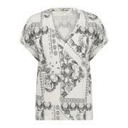 Grafisk Paisley T-shirt Loose Fit