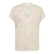 Fransk Eg Rose Print T-Shirt