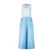 Sporty Maxi Dress med Smocked Talje