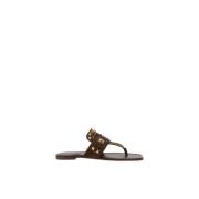 Rockstud Square Toe Thong Sandals