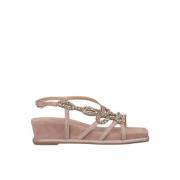 Kile Sandal med Rhinestone Stropper