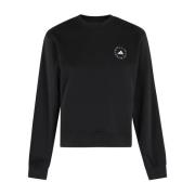 Sort sweatshirt med logotryk