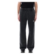 Sort Community Sweatpants med Grafisk Logo