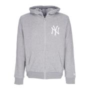 NY Yankees Zip Hoodie Heather Graphite