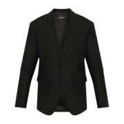 Blazer med uld finish