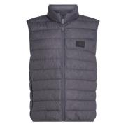 Blå Tidløs Nylon Puffer Vest