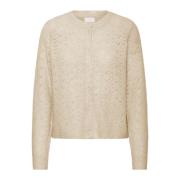 Strikket Cardigan Oxford Tan