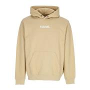 Løs Pasform Taupe Hoodie med Logo