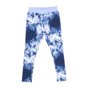 Sky Dye Leggings i Navy Blue