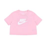 Blød Pink Crop Icon Tee