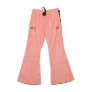 Velour Pink Tracksuit Bukser til Kvinder