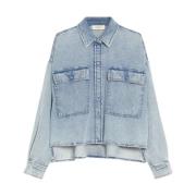 Retrostil Denimbluse