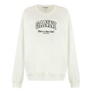 Bomuld Crew-Neck Sweatshirt