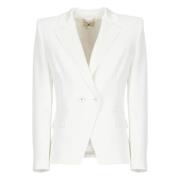 Ivory Blazer med Klassisk Revers