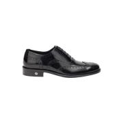 Metallic Brogue Derby Loafers