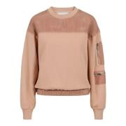 Blush bomuld crewneck sweatshirt