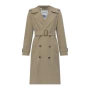 Dobbeltbrystet trenchcoat i gabardine