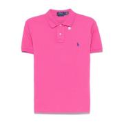 Fuchsia Polo Pony Broderet Skjorte