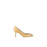 Gul Silke Satin Krystal Pumps