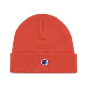 Orange Print Beanie