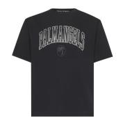 Glitter Logo Sort Bomulds T-shirt