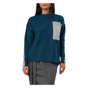 Højhalset sweater Casual-Chic Blå