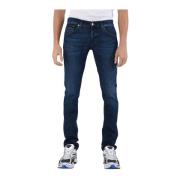 Brugte Skinny Jeans med Metal Logo