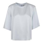 Satin T-shirt med Envers Stil