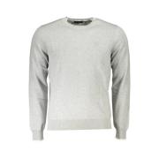 Gr Cotton Sweater med Kontrastdetaljer