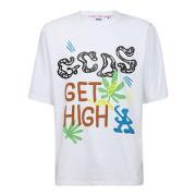 Multifarvet High Print Oversized T-shirt