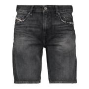 Sort D-fin denim shorts