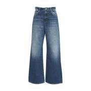 Blå Wide Leg Jeans Debby