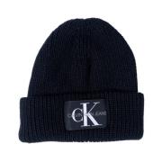 Sort Slip-On Beanie Hat